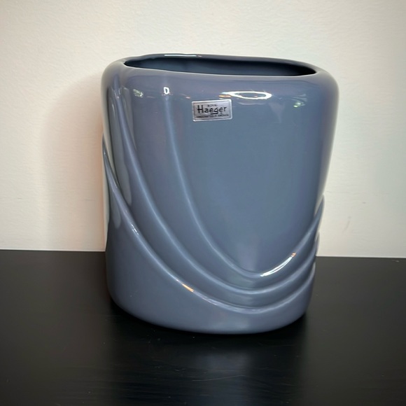 Vintage 1984 Royal Haeger Slate Blue Waterfall Vase 4360 - Picture 1 of 5